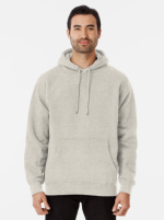 Blank black or any color, classic no print design Pullover Cream Hoodie